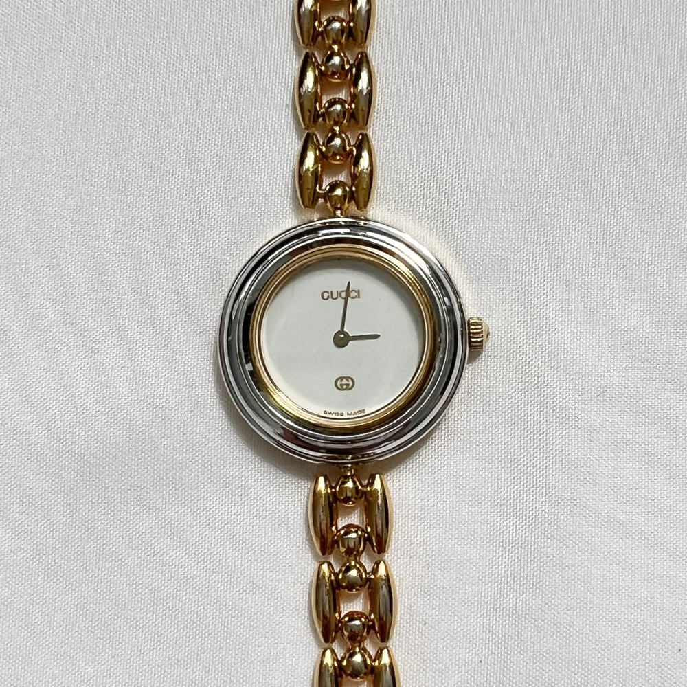 gucci vintage interchangeable watch silver BEZEL ONLY